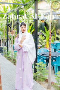 Zahrat Al-Fajr Handmade Arabian Bride Abaya by Uroosa Vayani