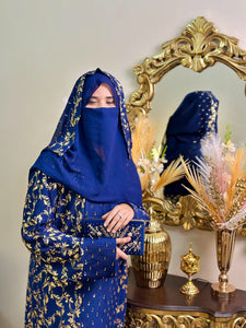 Malak Al-Samaa Handmade Arabian Bride Abaya by Uroosa Vayani