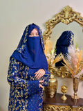 Malak Al-Samaa Handmade Arabian Bride Abaya by Uroosa Vayani