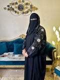 Noor Al Haya Handmade Bridal Abaya by Uroosa Vayani