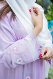 Zahrat Al-Fajr Handmade Arabian Bride Abaya by Uroosa Vayani