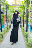 Rania Al-Aswad Handmade Arabian Bride Abaya by Uroosa Vayani