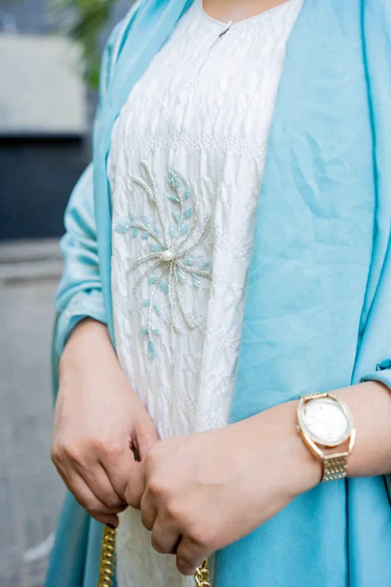 Noor Al-Bahar Arabian Bride Abaya by Uroosa Vayani