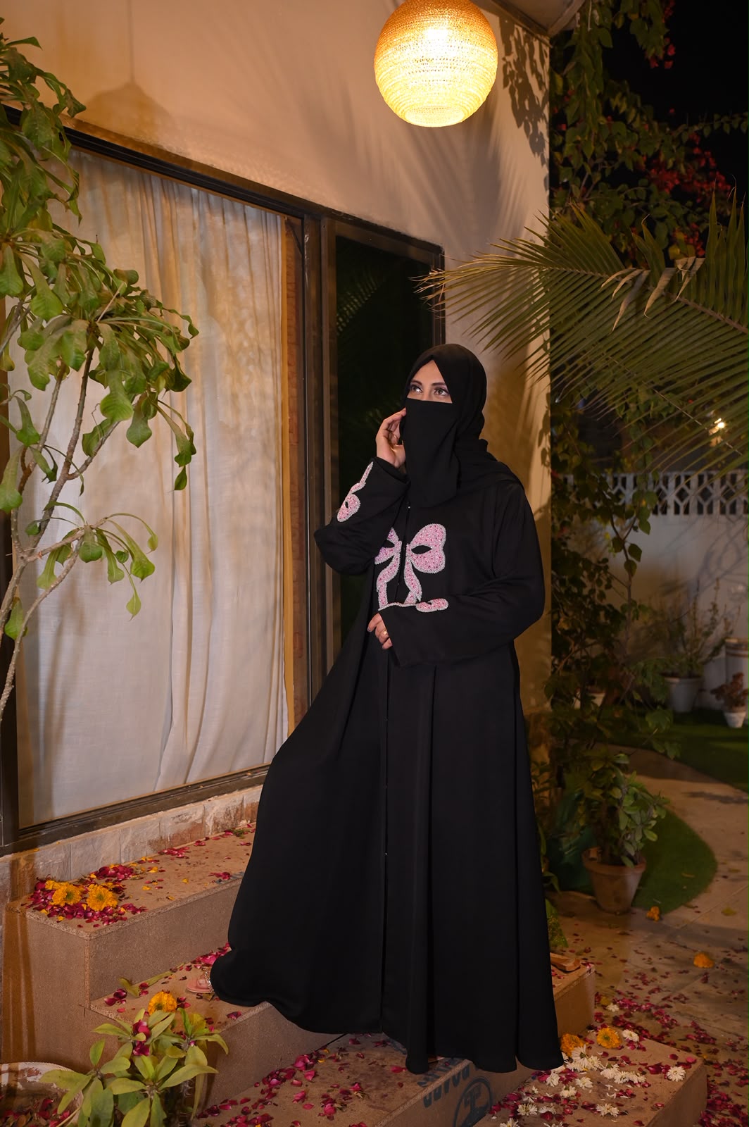 Noir Blush Luxury Abaya – Arabian Bride Abayas