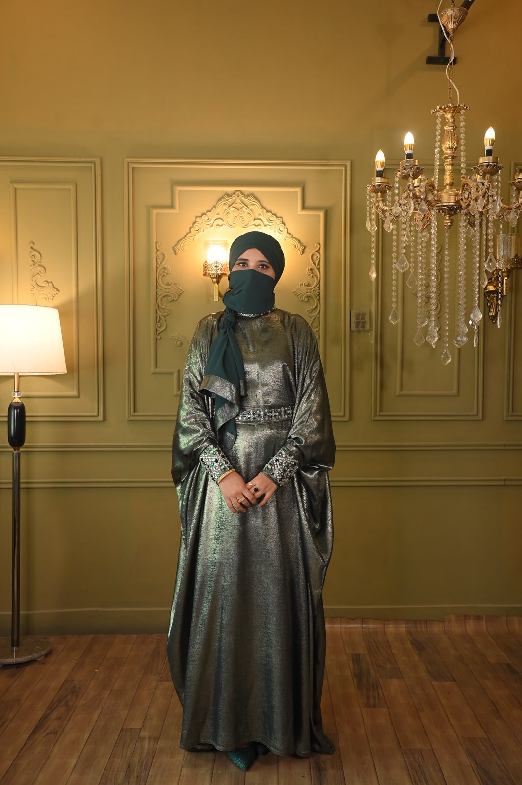 Malieka Al Uroos Handmade Abaya – Luxury Formal & Special Occasion Wear | Arabian Bride Abayas